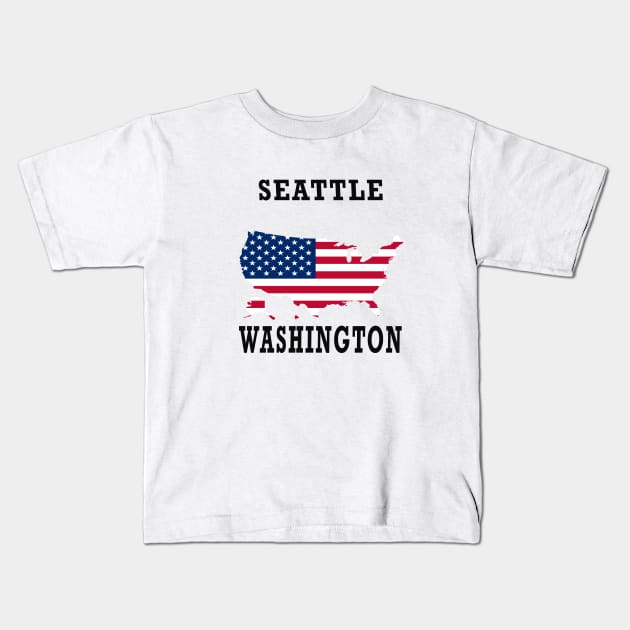 SATTLE WASHINGTON Kids T-Shirt by your best store